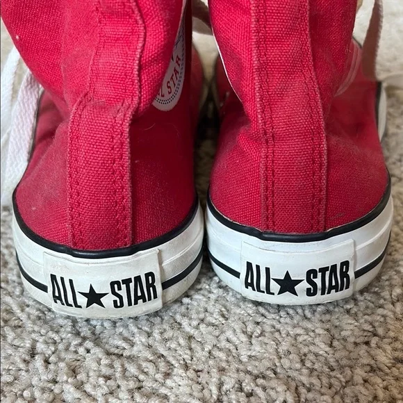Converse Red High-Top Sneakers - Picture 2 of 5